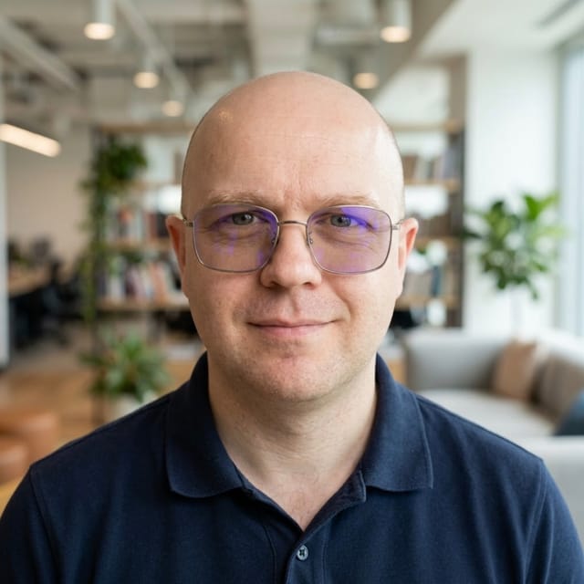Portrait of Siarhei Rudak, Product Engineer.